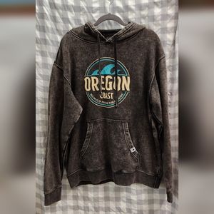 Little Bay Root Oregon Coast Long Hoodie. NWT Color:Acidwash charcoal Size: L